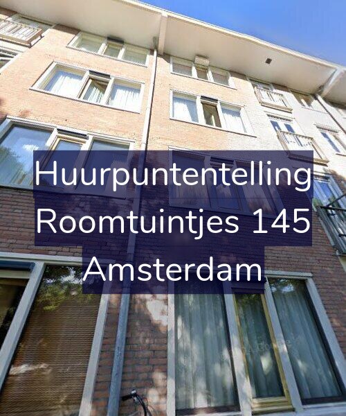 Foto gevel Huurpuntentelling voor Roomtuintjes 145, Amsterdam