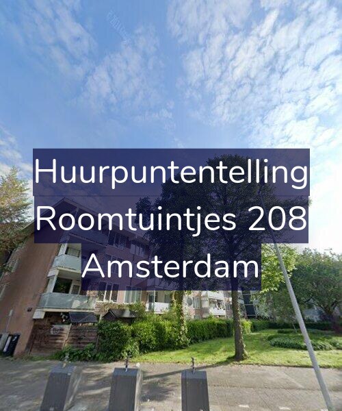 Foto gevel Huurpuntentelling voor Roomtuintjes 208, Amsterdam