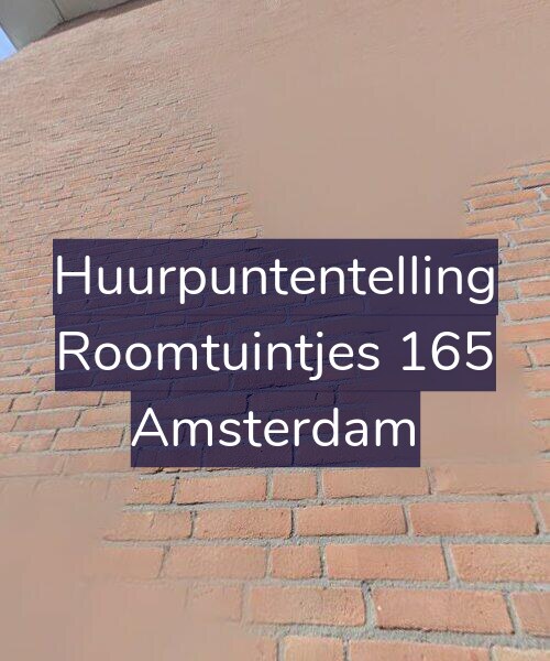 Foto gevel Huurpuntentelling voor Roomtuintjes 165, Amsterdam