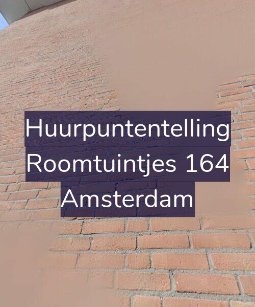 Foto gevel Huurpuntentelling voor Roomtuintjes 164, Amsterdam
