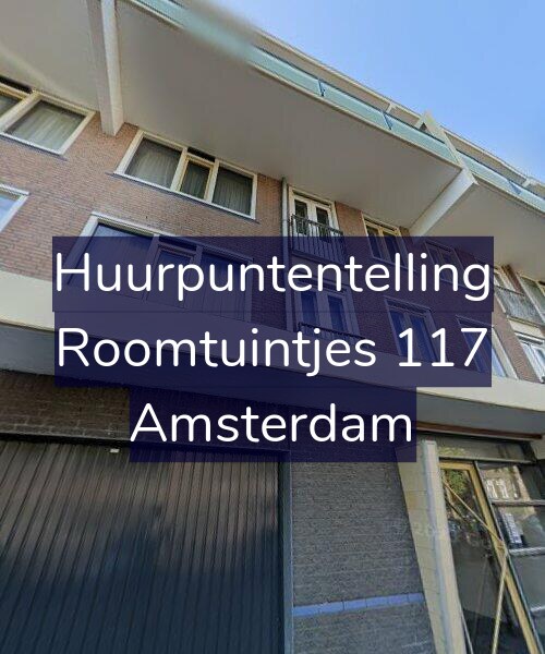 Foto gevel Huurpuntentelling voor Roomtuintjes 117, Amsterdam