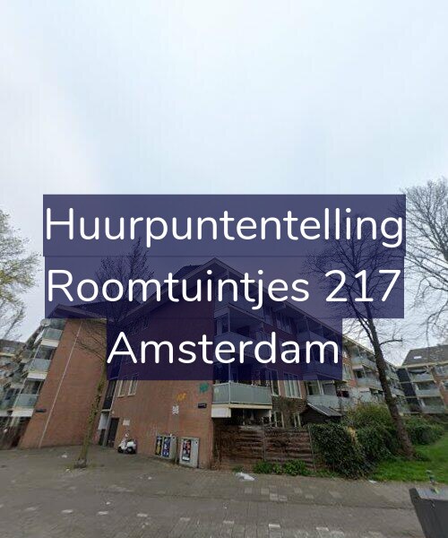 Foto gevel Huurpuntentelling voor Roomtuintjes 217, Amsterdam