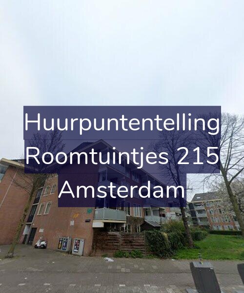 Foto gevel Huurpuntentelling voor Roomtuintjes 215, Amsterdam