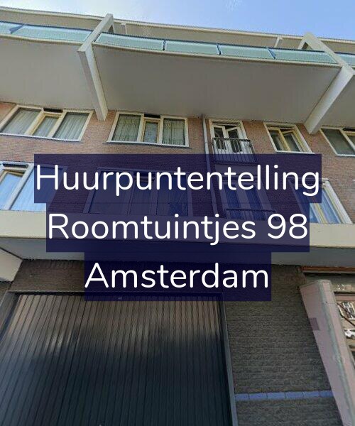 Foto gevel Huurpuntentelling voor Roomtuintjes 98, Amsterdam