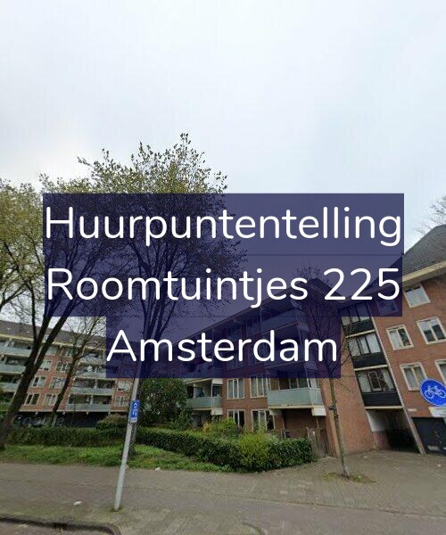 Foto gevel Huurpuntentelling voor Roomtuintjes 225, Amsterdam