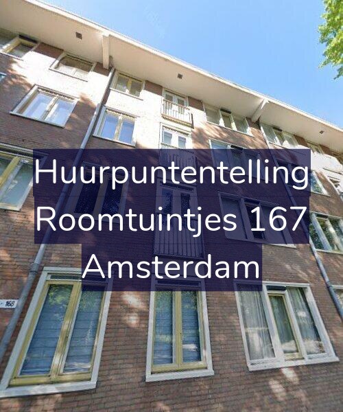 Foto gevel Huurpuntentelling voor Roomtuintjes 167, Amsterdam