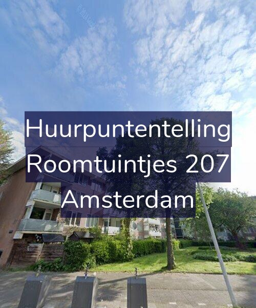 Foto gevel Huurpuntentelling voor Roomtuintjes 207, Amsterdam