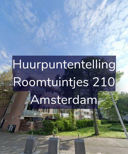 Foto gevel Huurpuntentelling voor Roomtuintjes 210, Amsterdam