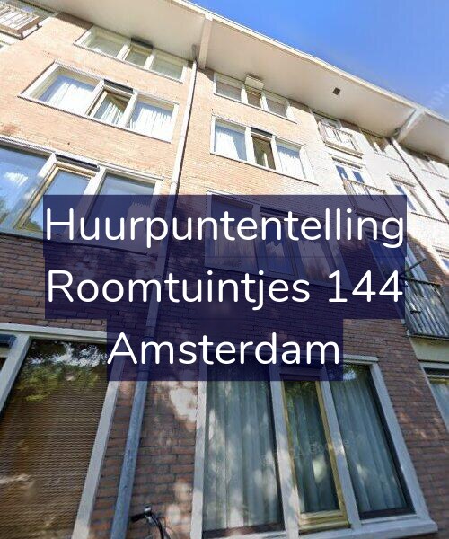 Foto gevel Huurpuntentelling voor Roomtuintjes 144, Amsterdam