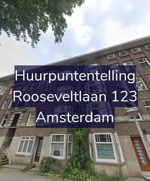 Foto gevel Huurpuntentelling voor Rooseveltlaan 123, Amsterdam