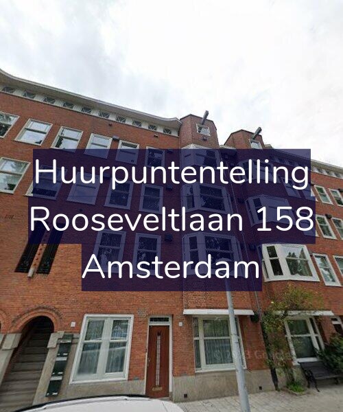 Foto gevel Huurpuntentelling voor Rooseveltlaan 158, Amsterdam