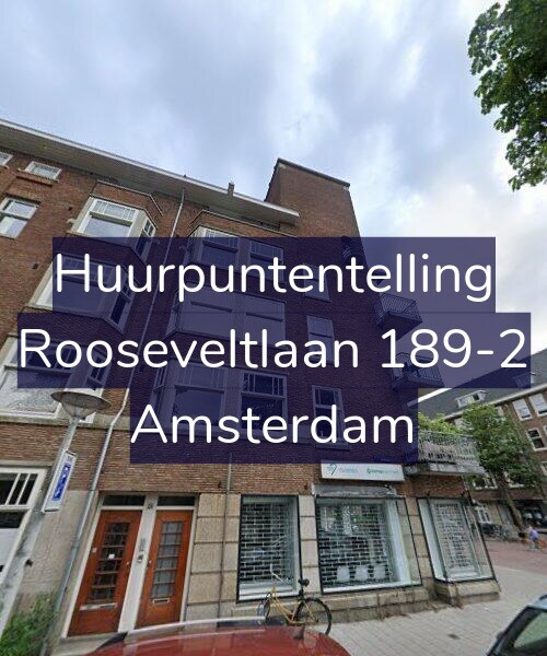 Foto gevel Huurpuntentelling voor Rooseveltlaan 189-2, Amsterdam