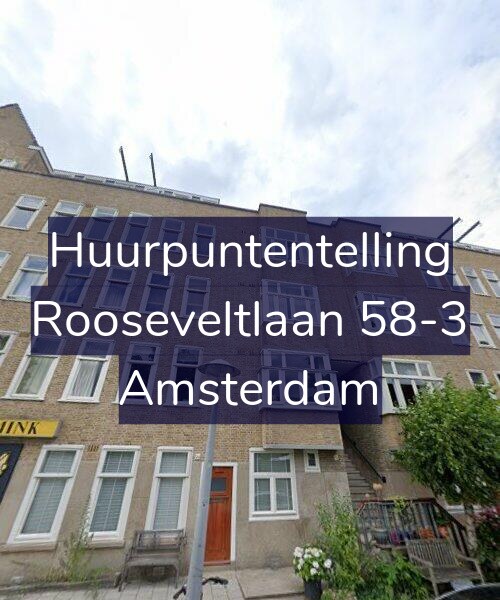 Foto gevel Huurpuntentelling voor Rooseveltlaan 58-3, Amsterdam