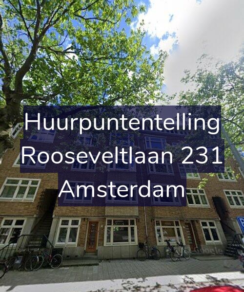 Foto gevel Huurpuntentelling voor Rooseveltlaan 231, Amsterdam