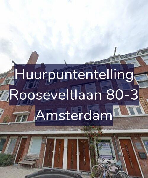 Foto gevel Huurpuntentelling voor Rooseveltlaan 80-3, Amsterdam