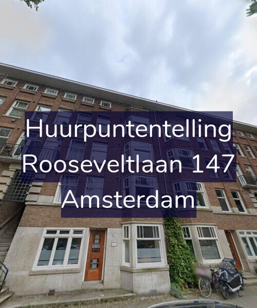 Foto gevel Huurpuntentelling voor Rooseveltlaan 147, Amsterdam