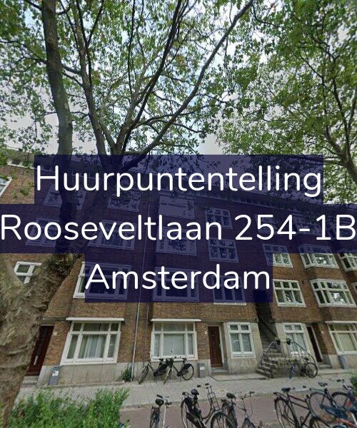 Foto gevel Huurpuntentelling voor Rooseveltlaan 254-1B, Amsterdam