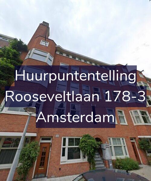 Foto gevel Huurpuntentelling voor Rooseveltlaan 178-3, Amsterdam
