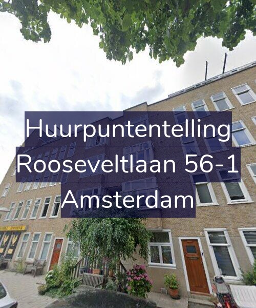 Foto gevel Huurpuntentelling voor Rooseveltlaan 56-1, Amsterdam