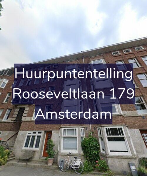 Foto gevel Huurpuntentelling voor Rooseveltlaan 179, Amsterdam