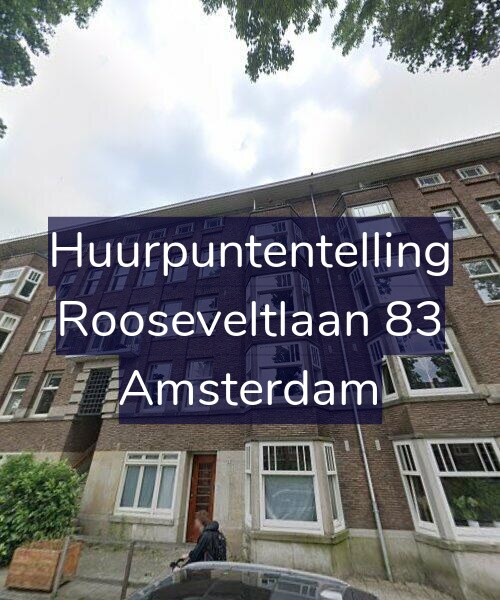 Foto gevel Huurpuntentelling voor Rooseveltlaan 83, Amsterdam