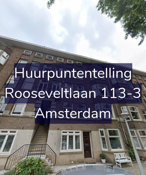 Foto gevel Huurpuntentelling voor Rooseveltlaan 113-3, Amsterdam