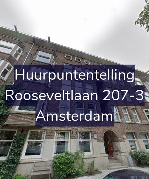 Foto gevel Huurpuntentelling voor Rooseveltlaan 207-3, Amsterdam