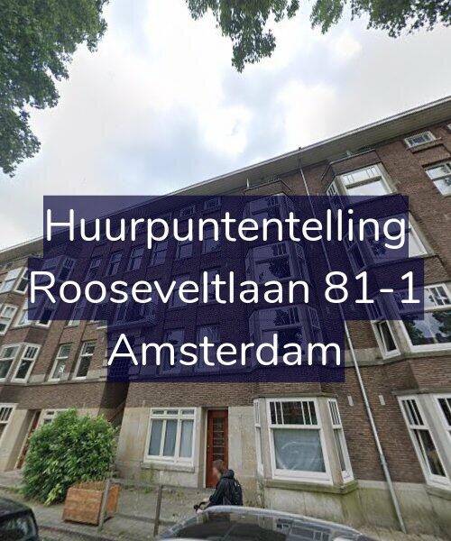 Foto gevel Huurpuntentelling voor Rooseveltlaan 81-1, Amsterdam