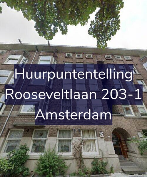 Foto gevel Huurpuntentelling voor Rooseveltlaan 203-1, Amsterdam