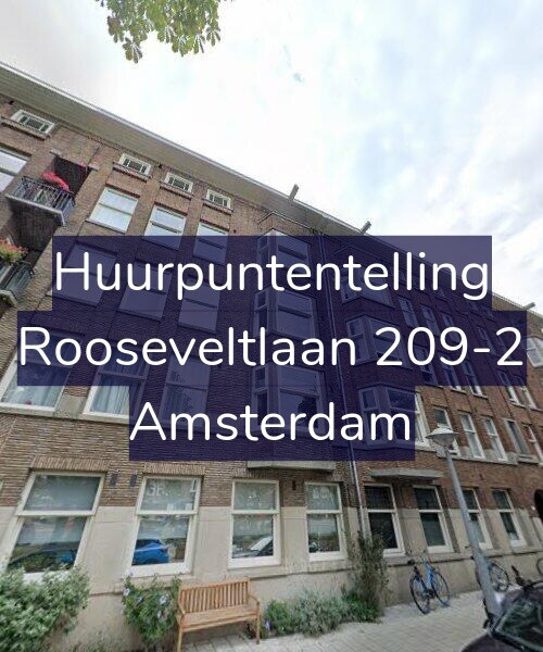 Foto gevel Huurpuntentelling voor Rooseveltlaan 209-2, Amsterdam