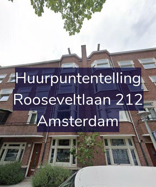 Foto gevel Huurpuntentelling voor Rooseveltlaan 212, Amsterdam