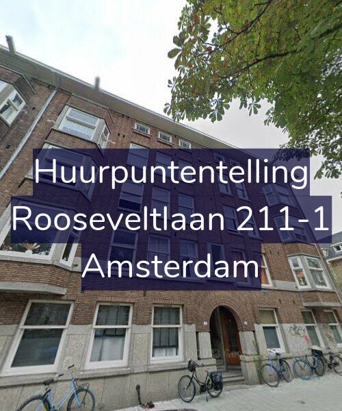 Foto gevel Huurpuntentelling voor Rooseveltlaan 211-1, Amsterdam