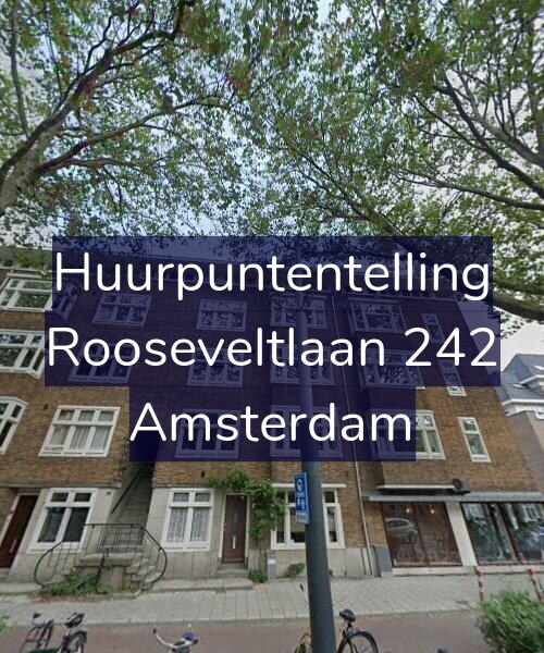 Foto gevel Huurpuntentelling voor Rooseveltlaan 242, Amsterdam