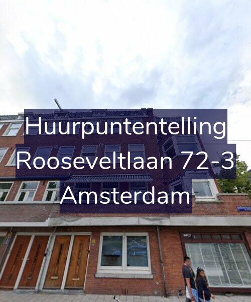 Foto gevel Huurpuntentelling voor Rooseveltlaan 72-3, Amsterdam