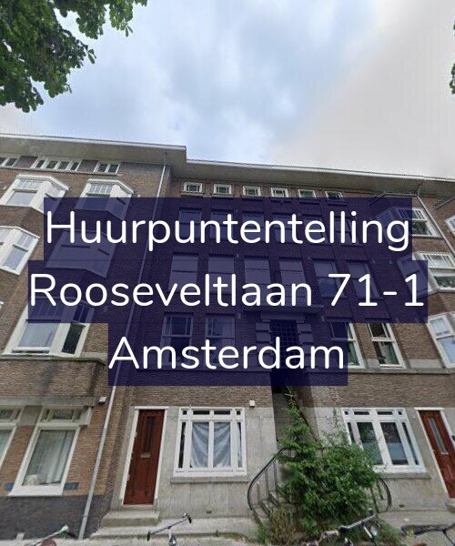 Foto gevel Huurpuntentelling voor Rooseveltlaan 71-1, Amsterdam