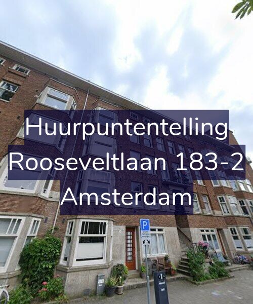 Foto gevel Huurpuntentelling voor Rooseveltlaan 183-2, Amsterdam
