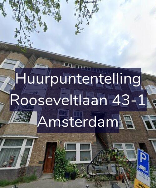 Foto gevel Huurpuntentelling voor Rooseveltlaan 43-1, Amsterdam