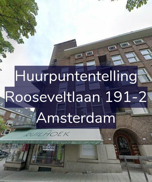 Foto gevel Huurpuntentelling voor Rooseveltlaan 191-2, Amsterdam