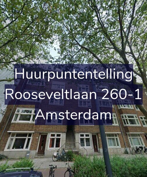 Foto gevel Huurpuntentelling voor Rooseveltlaan 260-1, Amsterdam