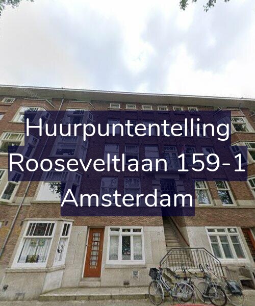 Foto gevel Huurpuntentelling voor Rooseveltlaan 159-1, Amsterdam
