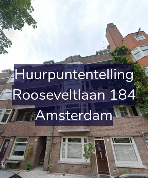 Foto gevel Huurpuntentelling voor Rooseveltlaan 184, Amsterdam