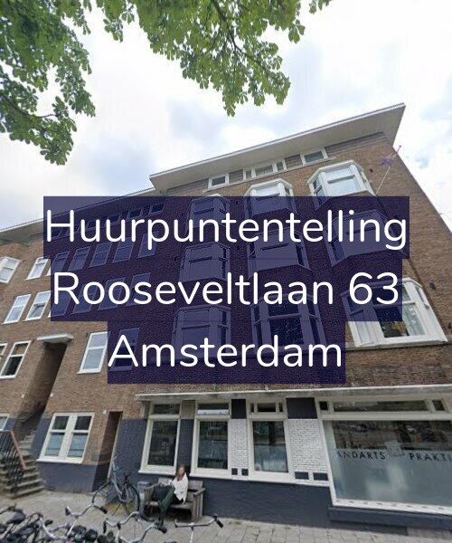Foto gevel Huurpuntentelling voor Rooseveltlaan 63, Amsterdam