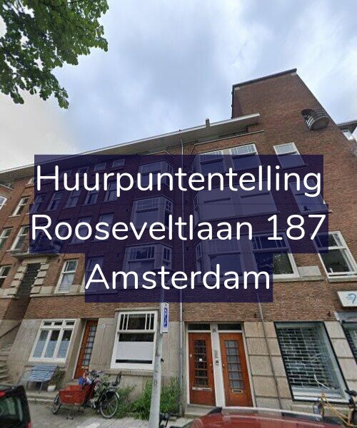Foto gevel Huurpuntentelling voor Rooseveltlaan 187, Amsterdam