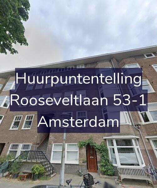 Foto gevel Huurpuntentelling voor Rooseveltlaan 53-1, Amsterdam