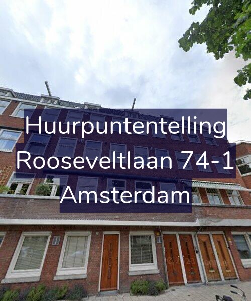 Foto gevel Huurpuntentelling voor Rooseveltlaan 74-1, Amsterdam