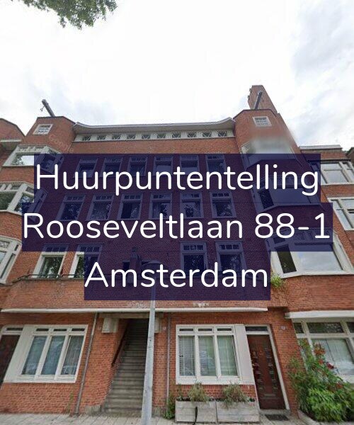 Foto gevel Huurpuntentelling voor Rooseveltlaan 88-1, Amsterdam