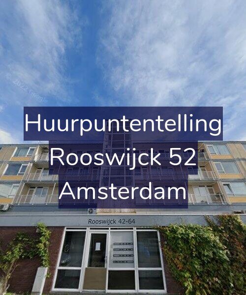 Foto gevel Huurpuntentelling voor Rooswijck 52, Amsterdam