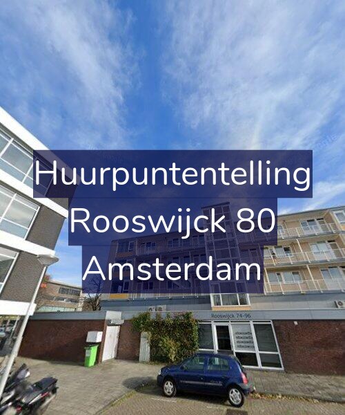 Foto gevel Huurpuntentelling voor Rooswijck 80, Amsterdam
