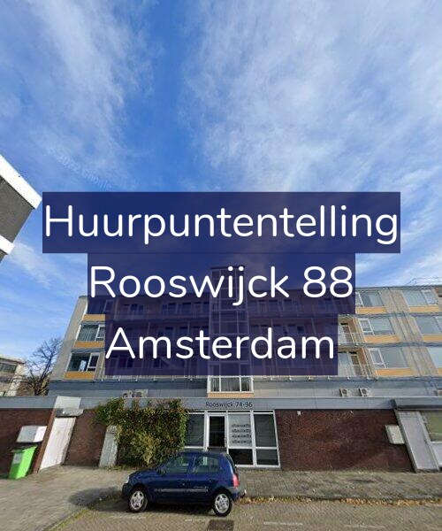 Foto gevel Huurpuntentelling voor Rooswijck 88, Amsterdam