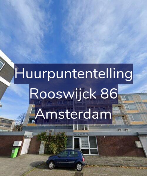 Foto gevel Huurpuntentelling voor Rooswijck 86, Amsterdam